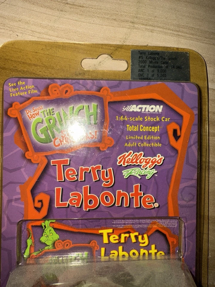 Grinch Stole Christmas 1:64 Action Terry Labonte 2000 Monte Carlo Limited - Image 3 of 4