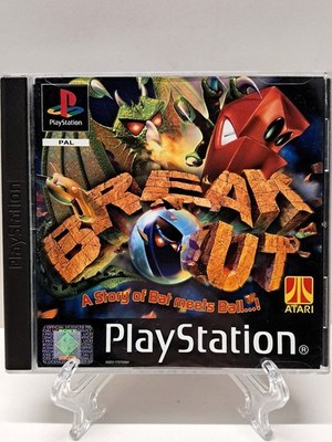 Break Out (PS1, PAL, Sony, PlayStation, PSX, CIB, Breakout, Atari, Hasbro, 2000)