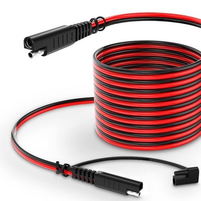 ELECTOP 15ft SAE Power Extension Cable with Quick Connect/Disconnect, 14AWG, ...