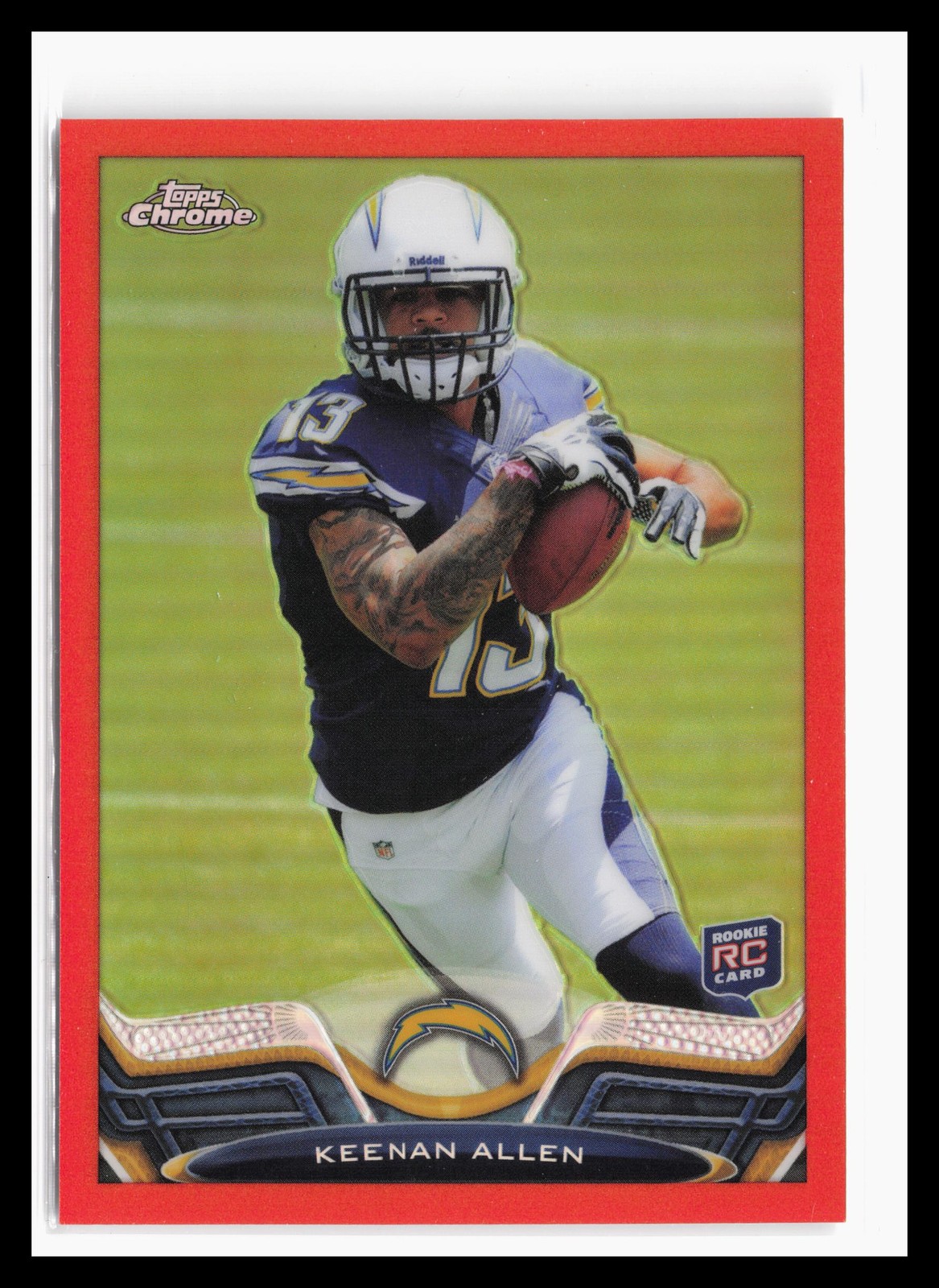 2013 Topps Chrome Orange Refractors #14 Keenan Allen Chargers Rookie RC SP JA
