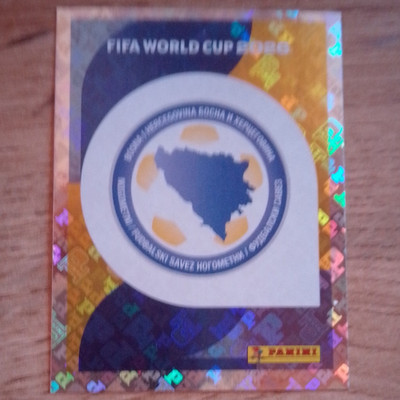 Panini FIFA World Cup 2026 Sticker Bosnien & Herzegowina Logo BIH 1 Folie