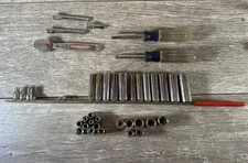 Vintage Craftsman Ratchet 1/4" Socket G & V Models Made In USA (READ)