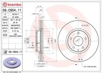 Brembo 2X Bremsscheibe Vorne Ø297 Mm InnenbelüFtet FüR Mazda CX-5 KE GH 2.2 D