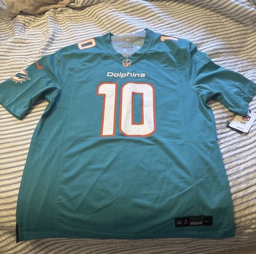 Adidas Miami Dolphins Tyreek Hill #10 Football Jersey NWT Size L