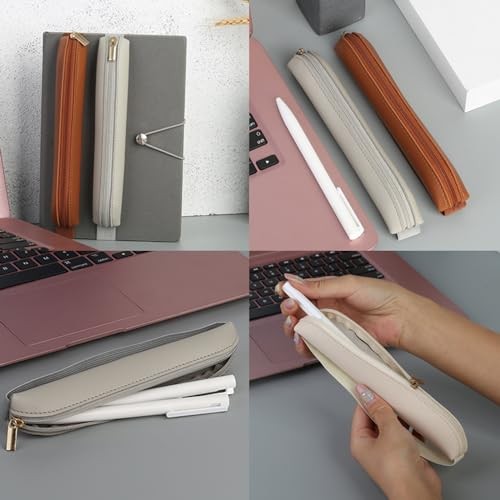 5 Pcs Elastic Notebook Band Holders PU Leather Adjustable Pen Zipper Style_4 - Foto 3 di 7