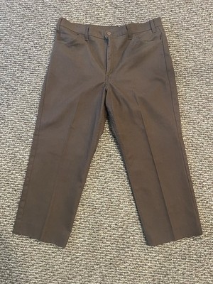 Vintage Big Mac Work Pants Mens 38x30 Brown Made In USA Carpenter Workwear