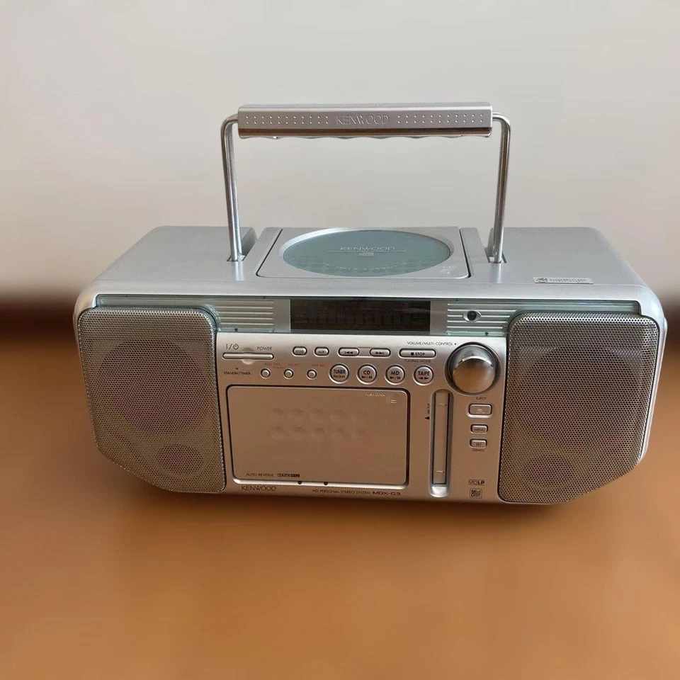 KENWOOD CD MD Radio Cassette Player MDX-G3-S Remote Control Antenna Junk - Image 2 of 4