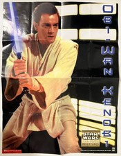 Libro Star Wars: Año - 1999 Scholastic Episodio I Aventuras Póster Obi-Wan Kenobi