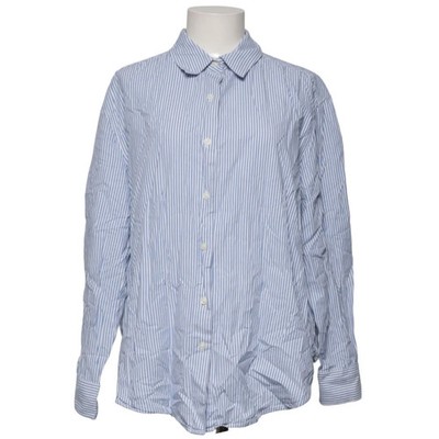 Bershka, Hemd, Größe: M, Blau/Weiß, Streifen, Damen #Dv8