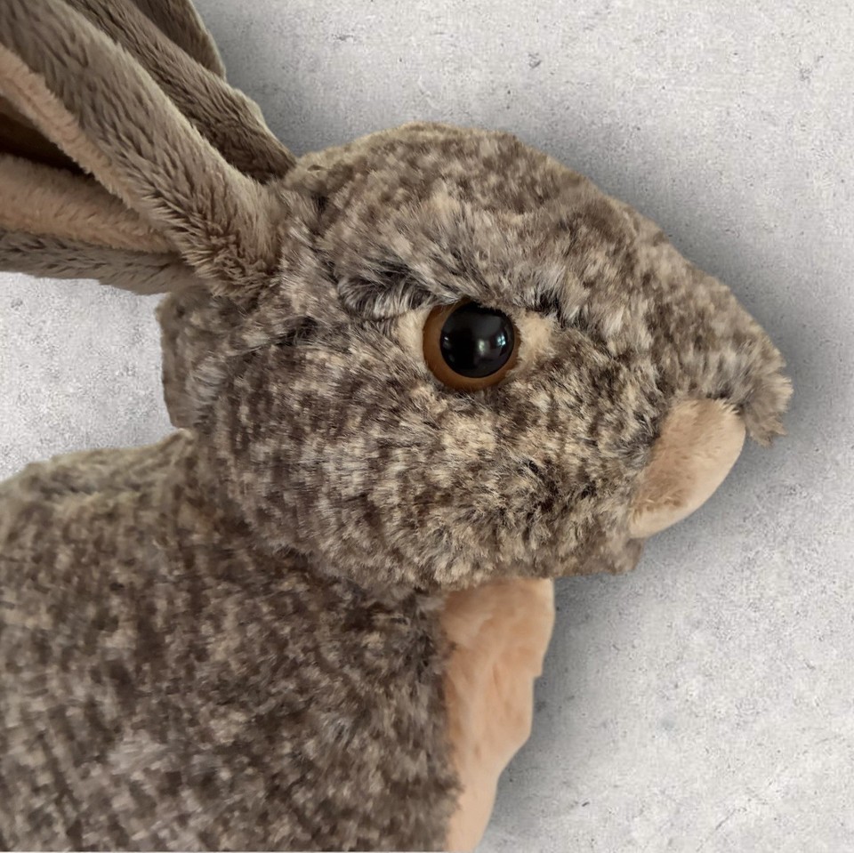 Stuffed Dwark Rabbit Wild Republic Realistic Rabbit Plush 12” Brown Hare Cuddlekins Stuffed ...