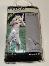 GroVia 3 Prefold Cloth Diaper Insert Size 4 Infant Long Set Of Three Boy Girl