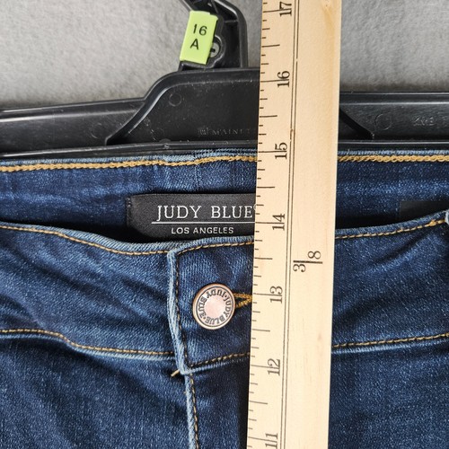 Judy Blue Jeans Damen Plus 24 W Blau Denim Skinny Fit Frontnaht Trendy Chic - Bild 9 von 17