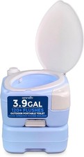4 Gal Portable Camping Toilet For Adults, 100 Flushes, Porta Potty Camp Toil...