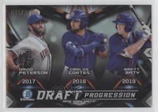 2019 Bowman Draft Chrome Progression Refractor David Peterson Carlos Cortes db5