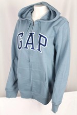 Gap Women's Hoodie Arch Logo Full Zip Sweatshirt S Small Pacific Blue 488109