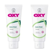 Limpiador antibacteriano antiacné triclosán lavado acné OXY 80 g x 2 tubos