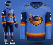 Personalized Atlanta Thrashers Hockey Shirt All Printed Hockey Team Gift For Men