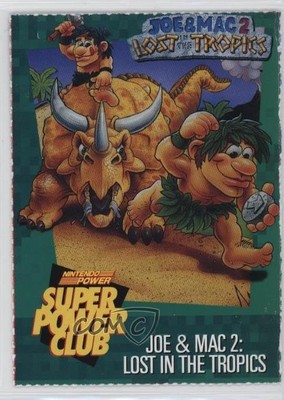 1992-95 Nintendo Super Power Club Joe & Mac 2: Lost in the Tropics #135 05v0