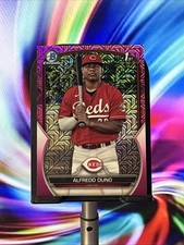 2023 Bowman Chrome Fuschia Shimmer Refr 1st Bowman #BCP-238 Alfredo Duno /199