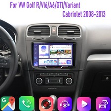 9'' 6+128GB For VW GOLF MK6/R/VI6/A6 Car Radio Wireless Carplay 2DIN BT GPS 2DIN