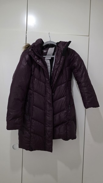 Calvin Klein Jacket Womens Small Plum Puffer Down Packable Lightweight