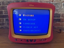 Disney 13" Mickey Mouse Special Edition TV, No Remote CRTV