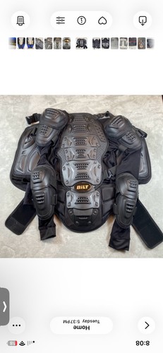 BILT Motorcycle Armor Body Protector Motor cross Dirt Bike Chest Back Pads