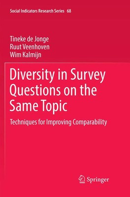 Tineke De Jonge (u. a.) | Diversity in Survey Questions on the Same Topic | Buch