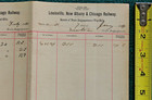 1891 Louisville New Albany & Chicago Railway Baggageman Way Bill Monon Railroad — photo 3