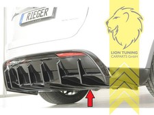 Rieger Heckansatz Heckspoiler Diffusor für Tesla Model Y ohne AHK schwarz glänze