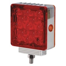 MAXXIMA M42361R/Y-A Spot Light,1-51/64" D,LED,Amber/Red 54DE21