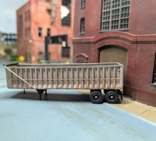 1/87 HO Scale Custom Built 39' Demolition Dump Trailers. 3D Printed Resin Models