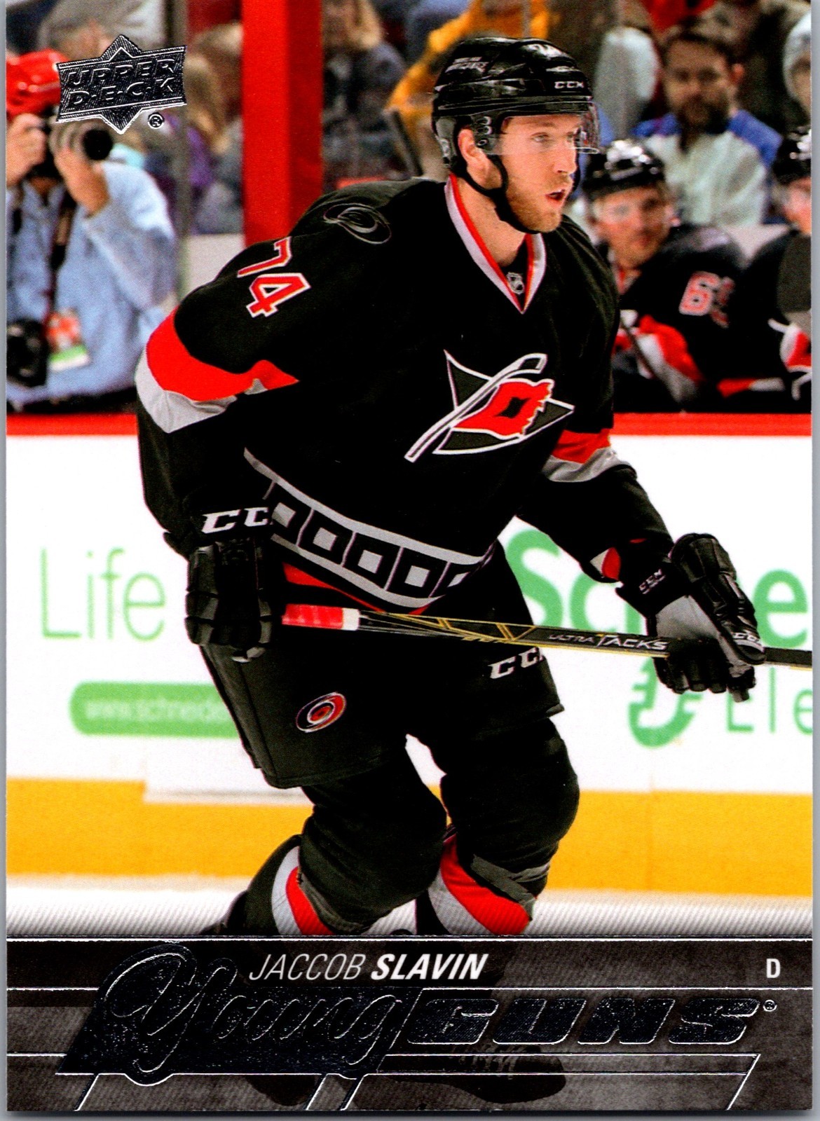 2015-16 Upper Deck Young Guns Jaccob Slavin Rookie Card RC #469