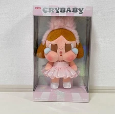 Pop Mart CRYBABY SHINY SHINY Series Plush Doll PINK ✅ Authentic 🇺🇸  US SHIP