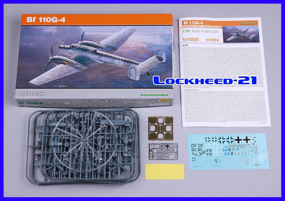 EDUARD 7094 1/72 MESSERSCHMITT Bf 110G-4 ProfiPACK EDITION - OOP rare kit! - Bild 2 von 4
