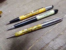 Vtg 3 Piece Mechanical Advertising Pencil Lot Eversharp Durolite Quick Point