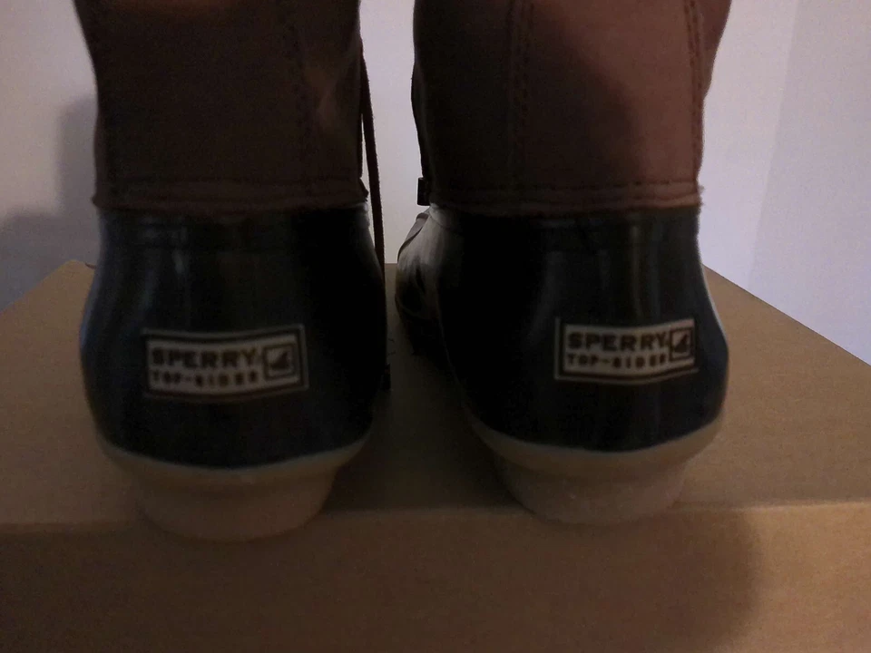 NUEVO EN CAJA Sperry Topsider para JCrew Shearwater Chocolate Marrón Botas Altas 10 $178 Foto 4 de 4