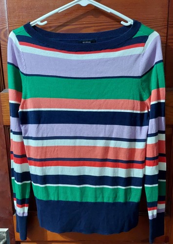 NWT Halogen Stripe Boatneck Sweater Size XS - Picture 4 of 9