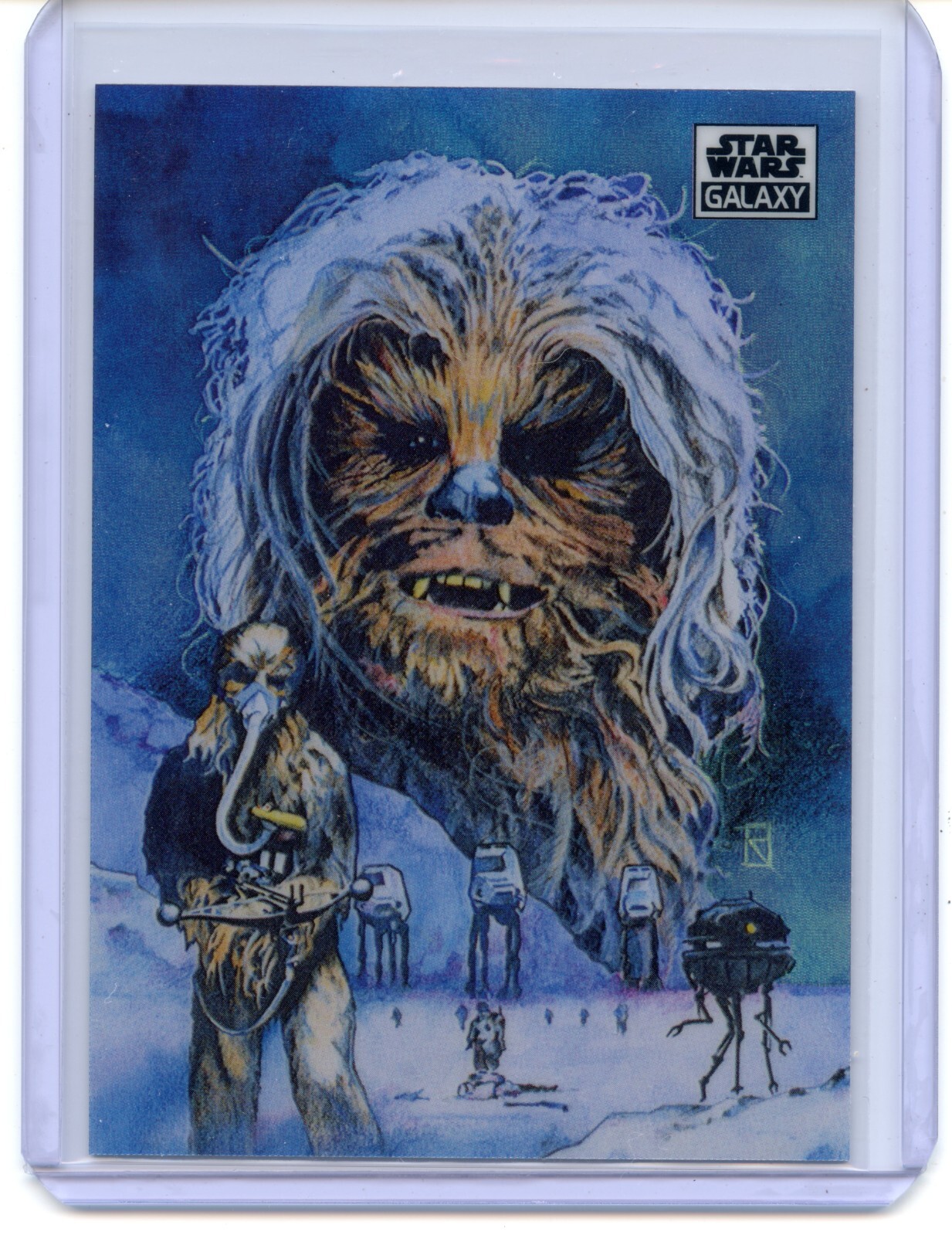 2021 Topps Chrome Star Wars Galaxy #14 Chewbacca Refractor