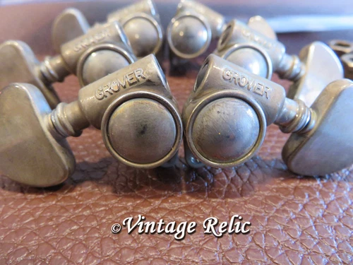 aged GROVER 102NV Milk Bottle nickel Rotomatic tuners fit Gibson Les Paul 18:1