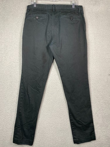 Polo Ralph Lauren Chino Pants Mens 34x33 Black Slim Straight Fit Twill - Picture 6 of 16