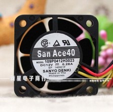 SANYO 109P0412H3023 0.28A 4028 4CM 12V high air volume computer cooling fan