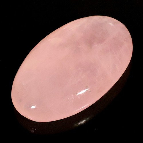 AAA+ GRADE NATURAL TRANSLUCENT PINK ROSE QUARTZ OVAL CABOCHON GEMSTONE CB- - Picture 6 of 10