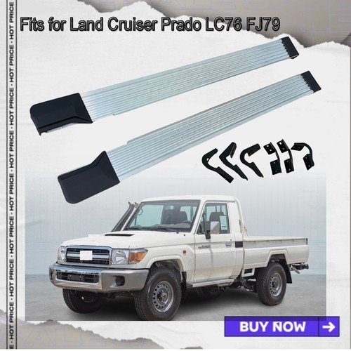Aluminum Running Board fits for Toyota Land Cruiser 70 Series LC70 LC76 LC79 2PC - 第 1/12 張圖片