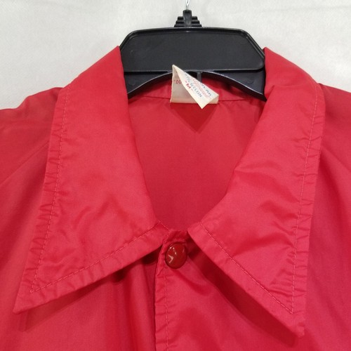Vintage 70’s Ebert Sportswear Coca Cola Racing Nylon Red Jacket M Windbreaker - Picture 5 of 12