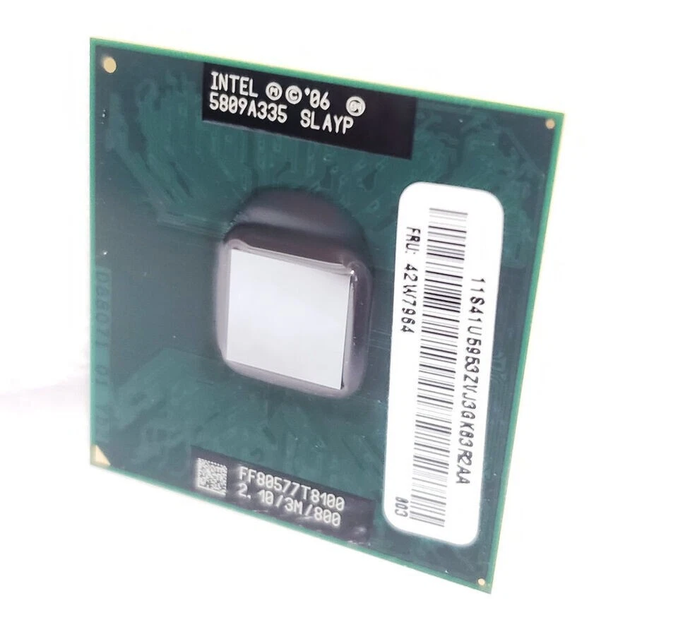 Intel Core 2 Duo T8100 2.1GHz Dual-Core 3M SLIDEP BGA479 PGA478 Notebook CPU - Image 4 of 4