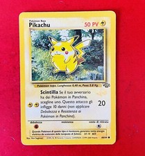 Lotto Carte Pokemon 60/64 PIKACHU Jungle W Stamp Promo ITALIANO WOTC Wizard