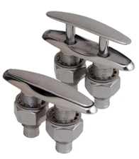 Marine Hardware 6" SS Dual Post Pull Up Retractable Cleat SSCL80700