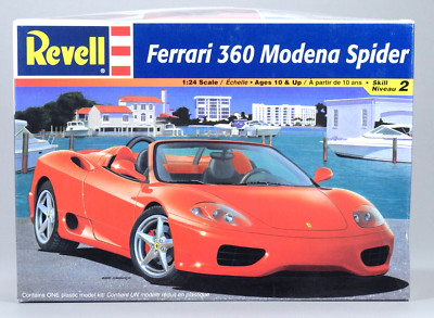 Revell 2002 Ferrari 360 Modena Spider 1:24 Scale Model Kit  85-2365 Open Box