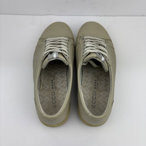 Ecco HydroMax Golf Shoes Women's Beige Leather Spikeless - EU 39 US 8 - Picture 8 of 23
